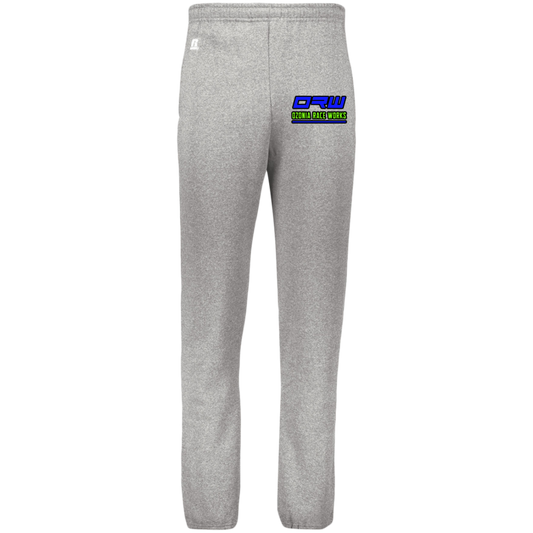 CLOSEOUT - 029HBM Dri-Power Closed Bottom Pocket Sweatpants